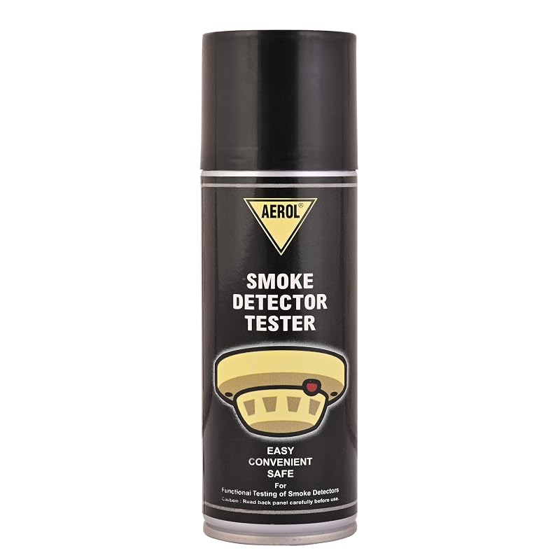 Aerol Smoke Detector Tester Spray (200ml/117g) | Manual Aerosol Fire Alarm Testing Spray for Homes, Offices & Factories